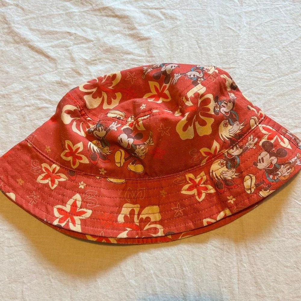 Disney Mickey Mouse red tropical bucket hat - Picture 2 of 4